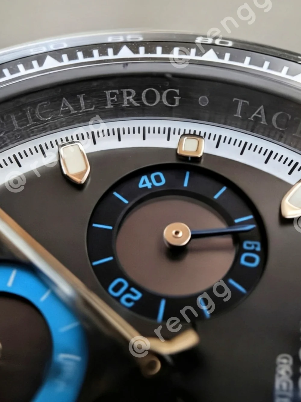 Men's Stainless Chronograph Mod Watch Tactical Frog Sapphire Solar-powered